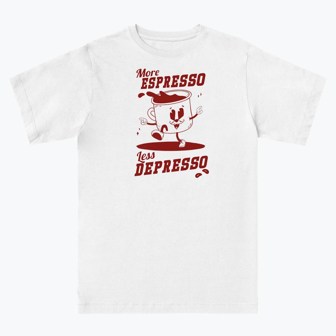 espresso depresso Original T-shirt, pure cotton T-shirt XL