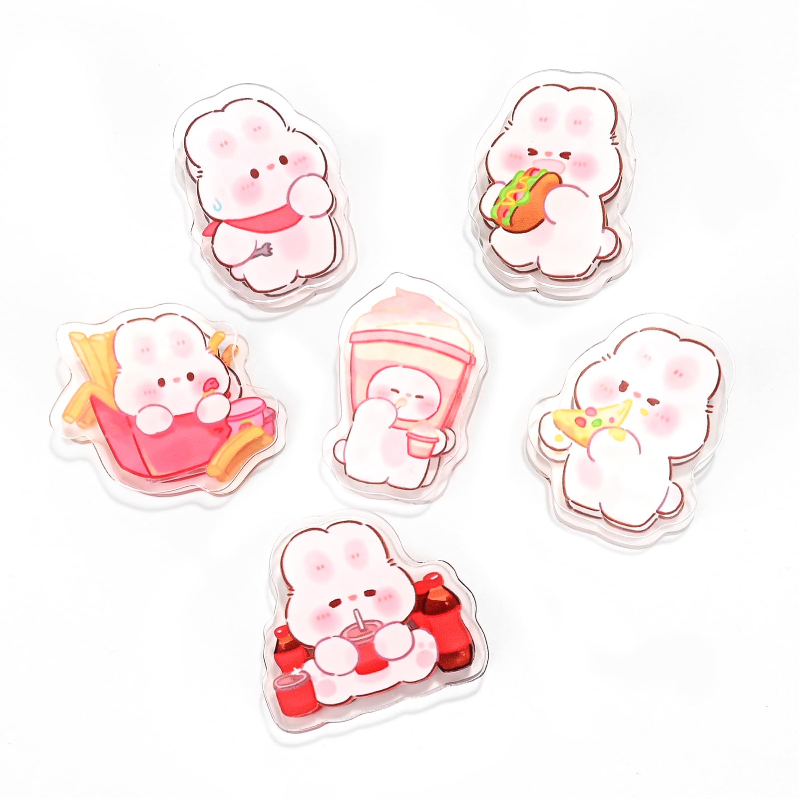 

Newseego Треугольные зажимы Угол Бумага Книга Двойной Милый Канцелярский Угол Книги Без Пробивки Бытовой Офисный Персонаж Кролик (6 упаковок) Клипсы,