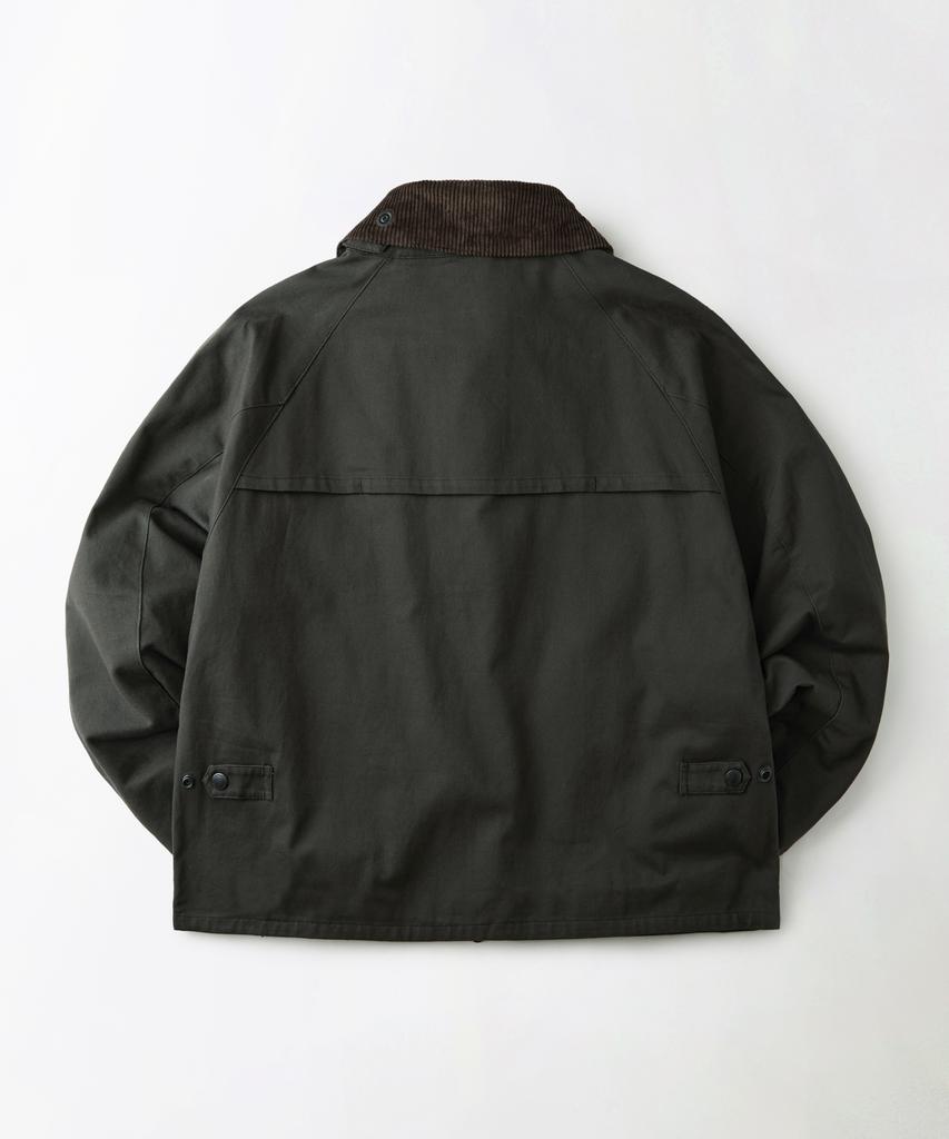 Outstanding Corduroy Collar Short Jacket_Olive Green