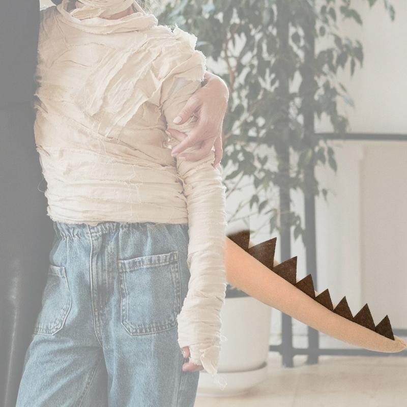 Dinosaur Tail Costume Accessory Halloween Animal Tail Dinosaur Tail for Kid Adult Halloween Birthday Christmas Role Play