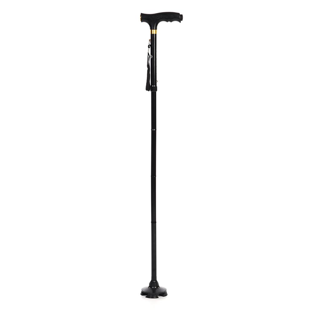 Aluminum Alloy Walking Cane Climbing Stick with Led Light Folding Stick