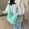 Korean Version of Simple Commuter Small Bag Shoulder Bag Women's 2024 New Casual Dumpling Bag College Student Versatile Messenger Bag