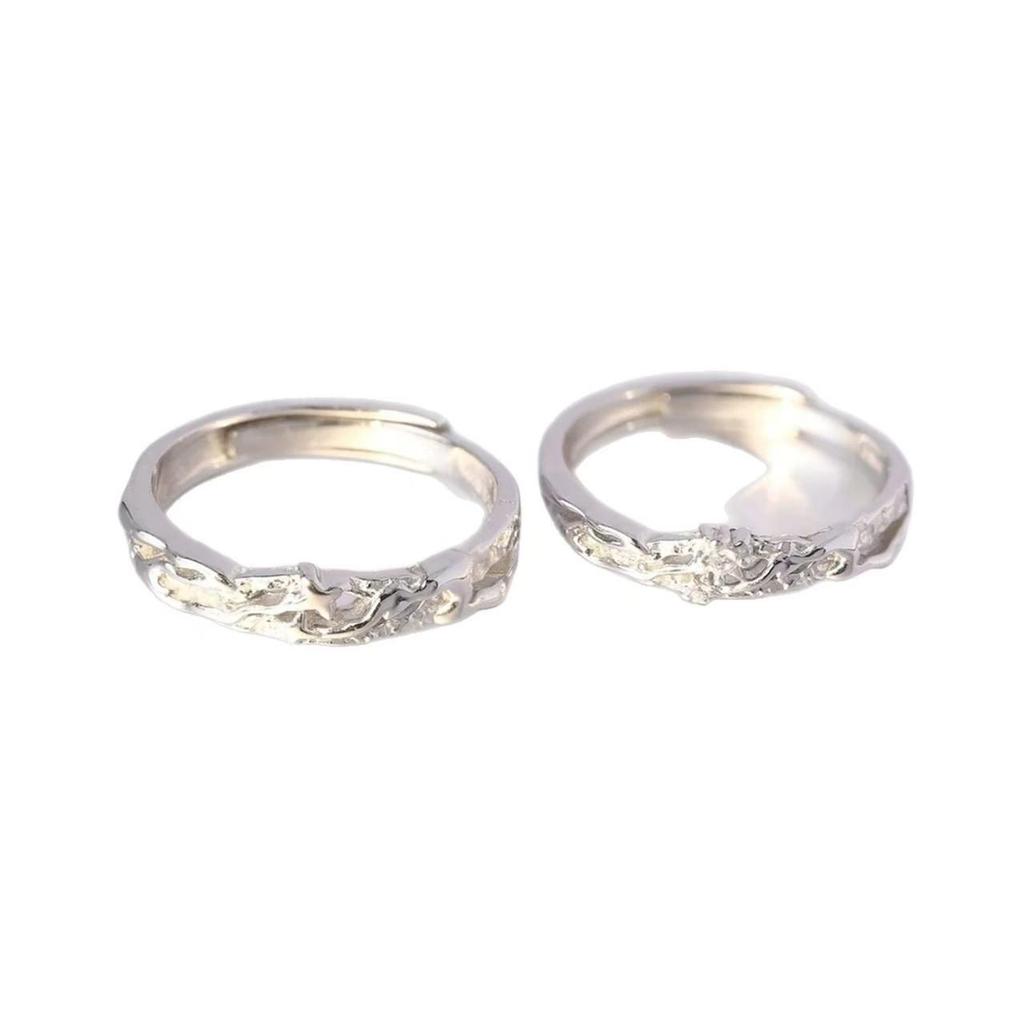 **"Gemini Light Luxury Couples' Wedding Rings - Valentine's Day Gift"**