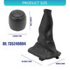 Auto Part for Seicento 1998-2010 Gear Shifter Knob And Leather Gaiter 735249804 Shifter Knob Gaiter Set Easy Installation