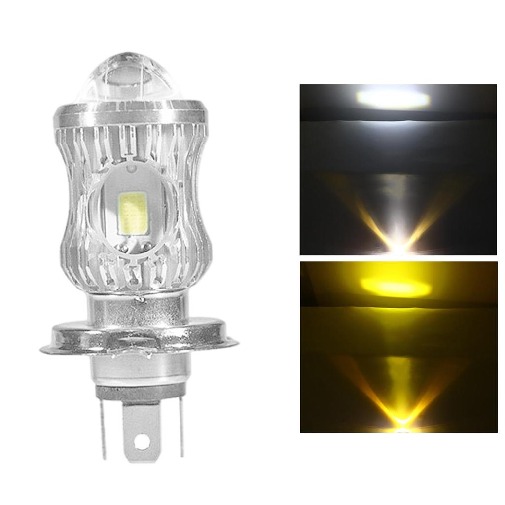 LED Motorcycle Headlight Bulbs Lamp 6000K 3000K Double Side IP68 Waterproof 12W Fog Lights,