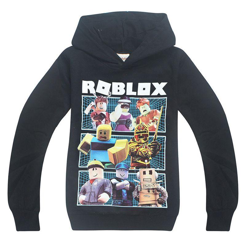 Vibrant Children's Roblox Print Hoodie Sweater With Long Sleeves And Comfortable Fit