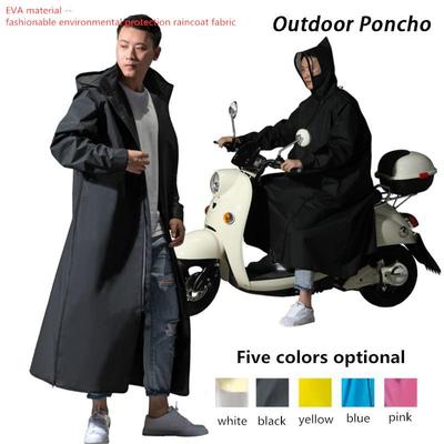 Adult Raincoat Long Men / Women Zipper Hooded Cape Motorcycle Raincoat Long Mountaineering Cape Eco Raincoat Jacket