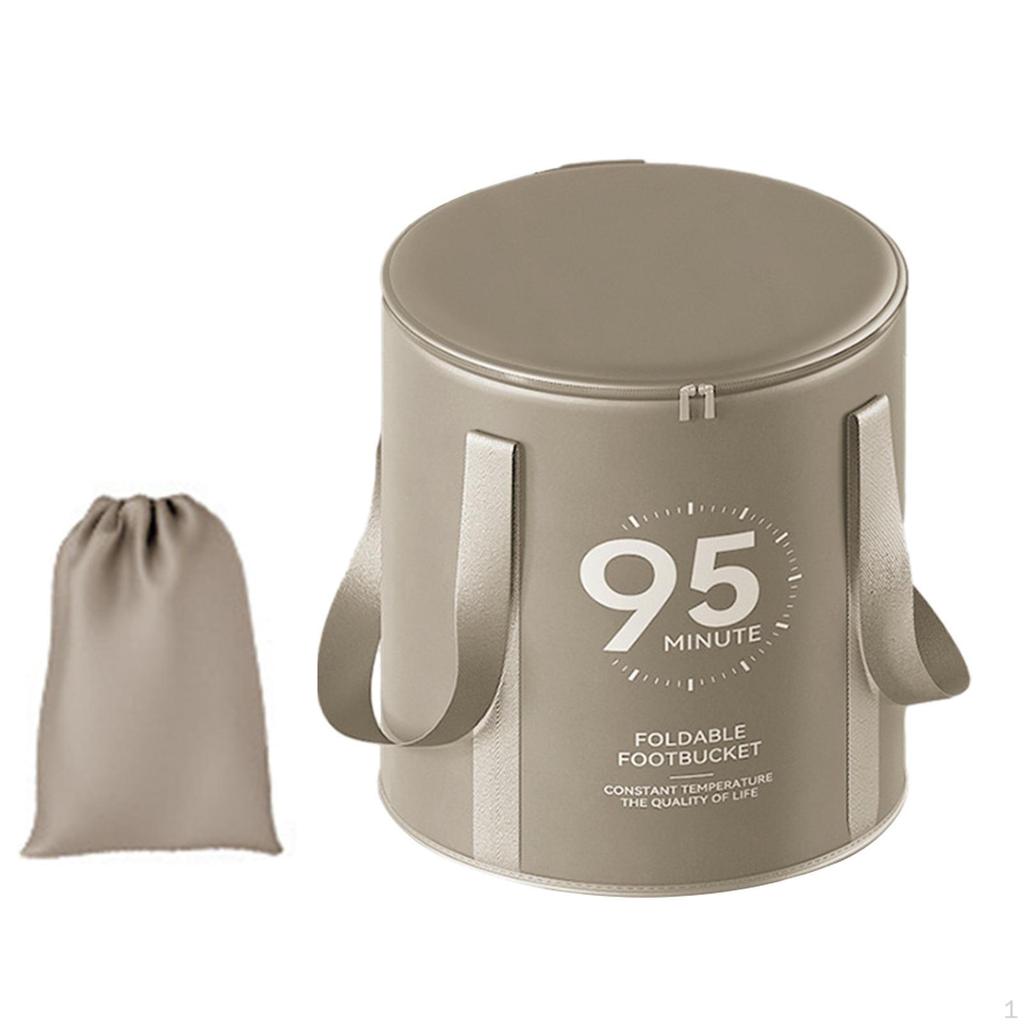 Collapsible Foot Basin Soaking Bucket Foldable Water Container Dormitory Bath