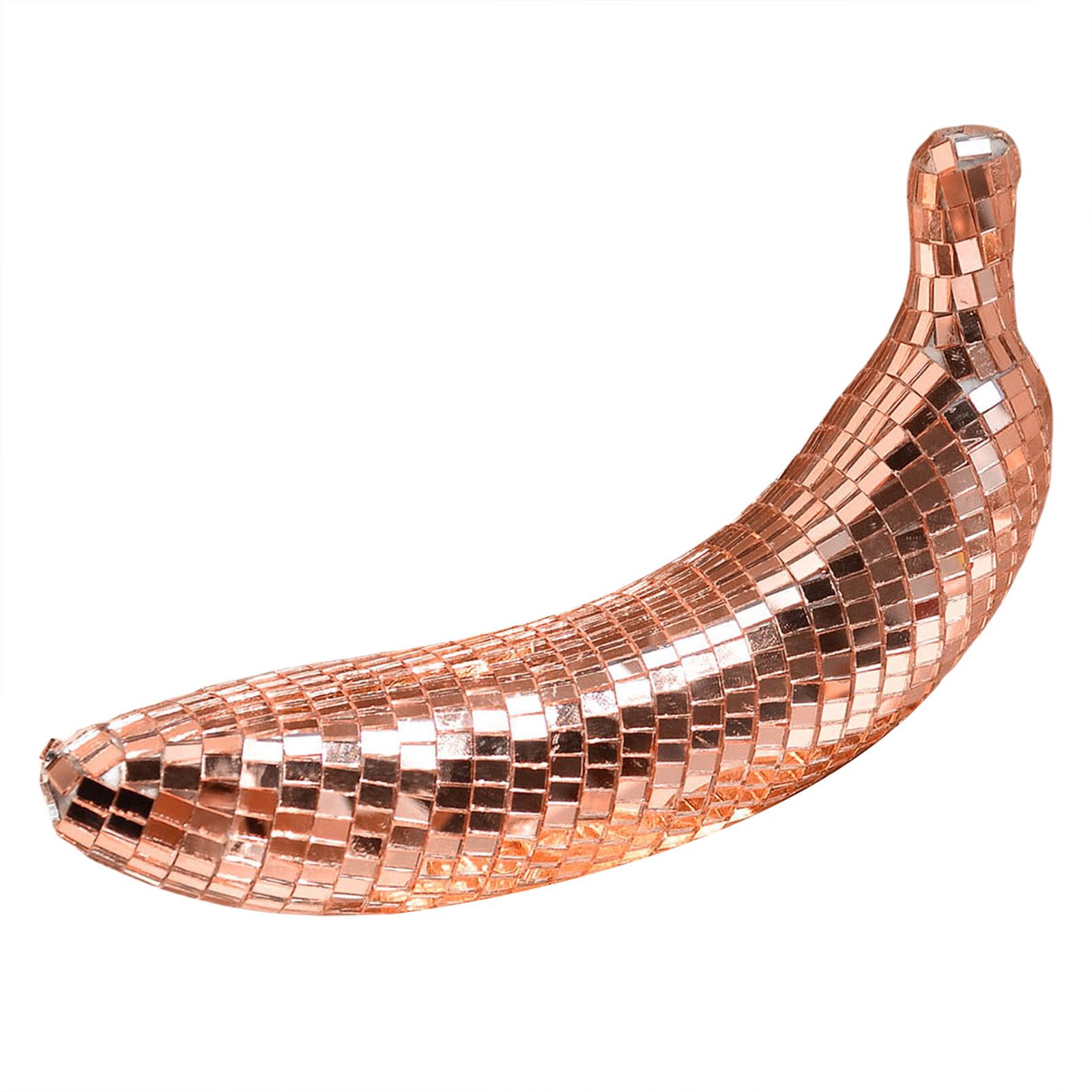 

Дискотека банановая статуэтка отдельно стоящая фрукт форма отражающее зеркальное сияющее украшение для вечеринки украшение сцены