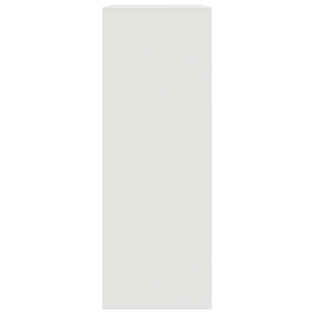 Sideboard White 67 X 39 X 107 Cm Steel