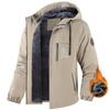 Herren Winter Plus Samt Verdickte Kapuzenjacke für Outdoor-Sport & Freizeit