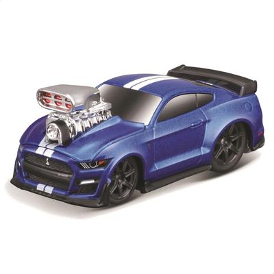 Maisto Scale Muscle Machines Series Diecast Model Car Mustang Shelby GT500 Blue 1/64 6-8 (2020 - 15576)