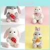 Plush Rabbit Toy With Carrot And Mushroom Design For Children Gift