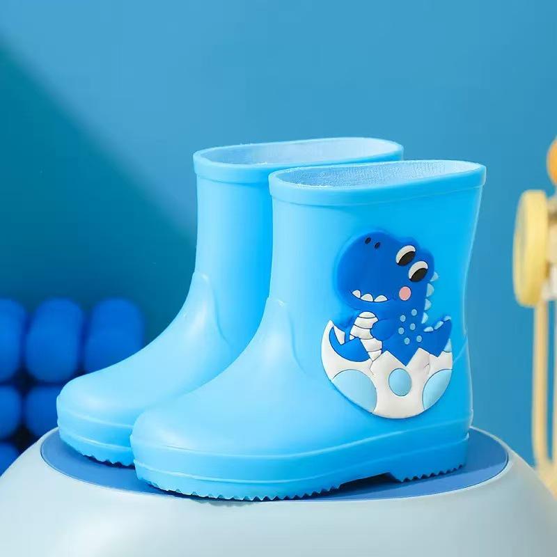 Cartoon Waterproof Unisex Toddler Rain Boots - Short Rubber Boots for Kids