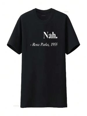 Nah Rosa Parks 1955 Quote Black Pride Unisex Long Sleeve T Shirt 2X Large Vintage Washed Breathable Stylish Soft Comfortable