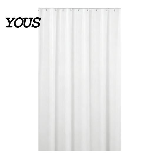 Mold Resistant Shower Curtain Plastic Liner, Modern Solid Color Bathroom Curtain, Waterproof Easy Clean with Metal Grommets for Decor Humidity