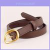 True Leather Womens Belt With Geometric Buckle For Casual Jeans Styling