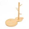 Entryway Key Holder Versatile Tree Solid Wood Desktop Organizer Tray for Homeowners,