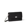 BONAVENTURA Beatrice Long Wallet In Shrink Leather Made with the Finest European Minimalist Genuine Perfect As a Wallet with Card (Black) - Leather.