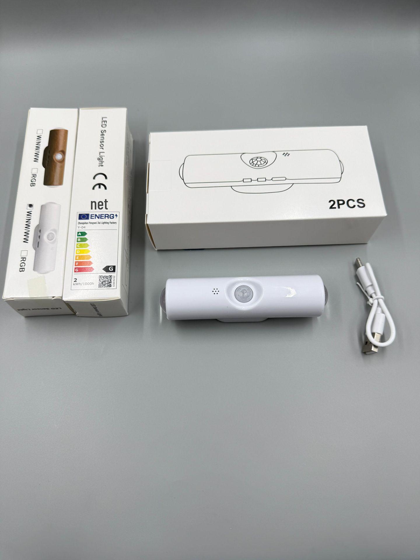 

Перезаряжаемый настенный светильник: Беспроводная прикроватная лампа с датчиком движения и цветным градиентом для спален и коридоров 1W