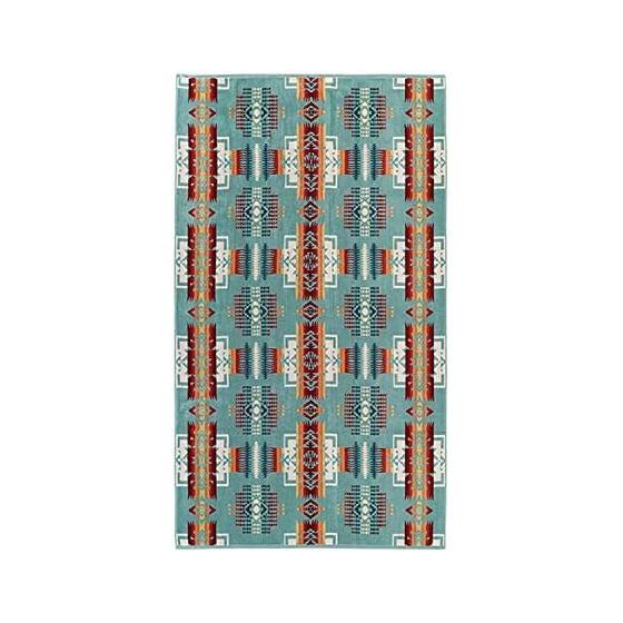 (Пендлтон) ЖАККАРДОВОЕ ПОЛОТЕНЦЕ Pendleton XB233 Chief Joseph Aqua F