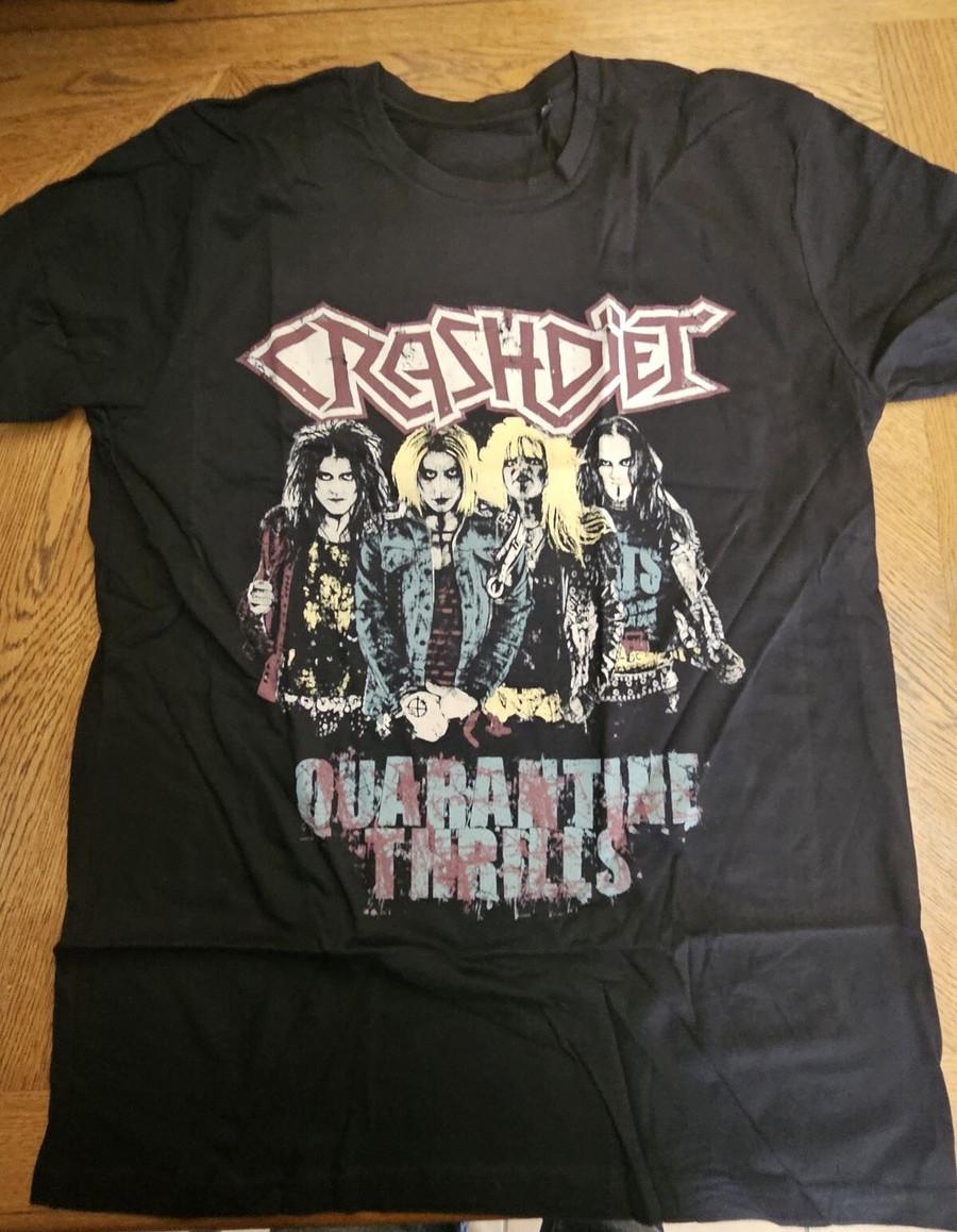 Crashdiet Band Quarantine Thrills Cotton Black T Shirt S-5XL MC614 Unisex T-Shirt XXL