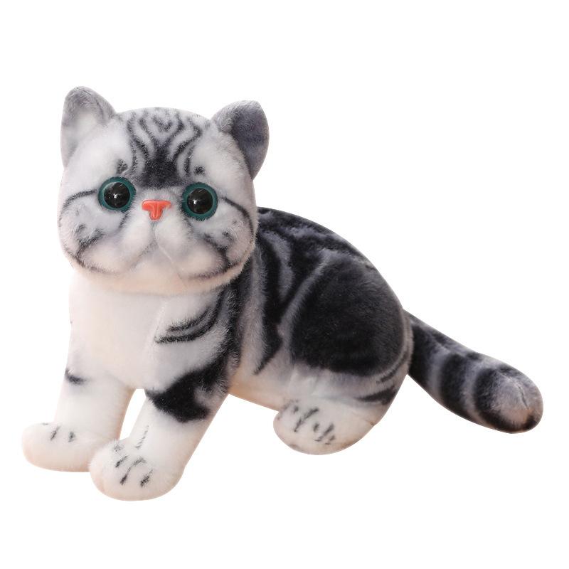 New Simulated Cat Toy Cute Kitten Plush Doll Children Comfort Pet Pillow