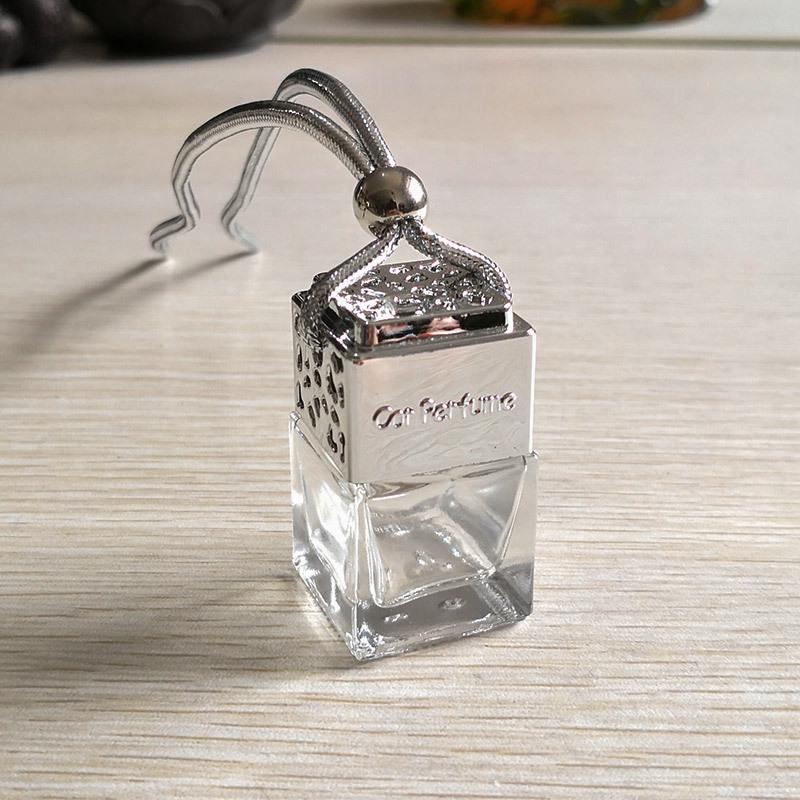 Car Aromatherapy Hanging Bottle - Glass Pendant Ornament for Car Interior