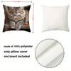 Cute Cat Pillows With Different Cat Images For Home Polyester pillowcase, sofa decorative cushion cov Headboard Pillow