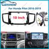 10 Inch Car Frame Fascia Adapter Canbus Box Decode Android Radio Dash Fitting Panel Kitr For Honda Pilot 2016-2019