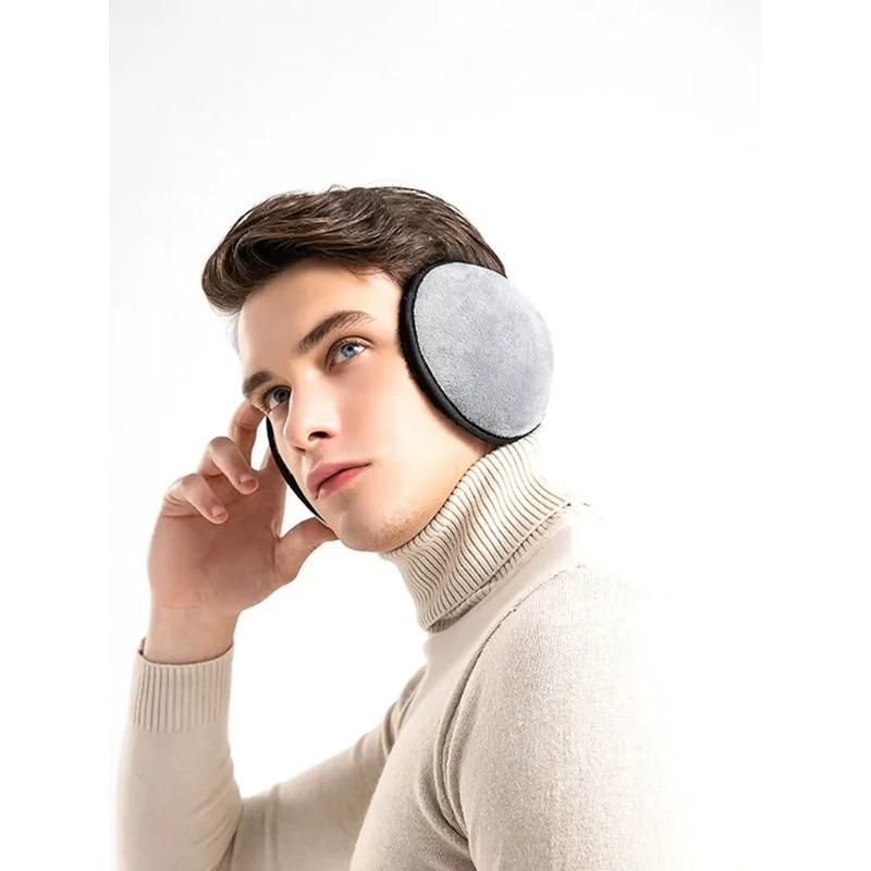 Versione invernale delle cuffie auricolari imbottite con protezione per le orecchie allargate e calde da uomo