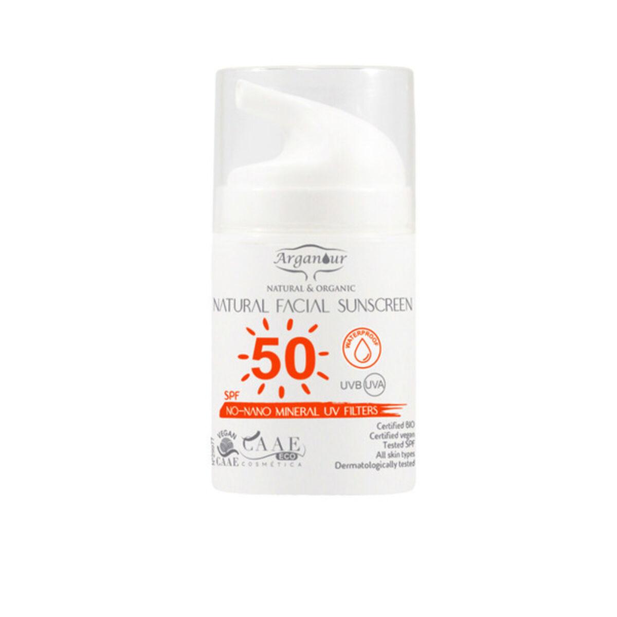 

Натуральный и органический солнцезащитный крем для лица Arganour Spf50 (50 мл)
