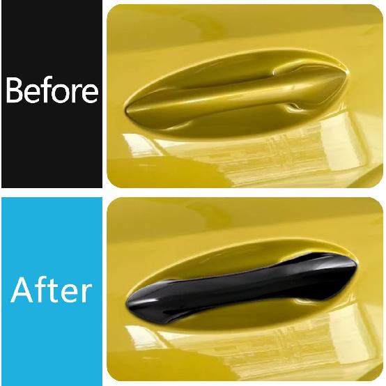 Car Accessories Fit for Chevrolet TRAX 2024 2025 2026 Exterior Door Handle Cover Trims (Without Smart Holes:Glossy Black) 4PCS ABS