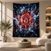 Decorative Tapestry,Manchester United Printed Wall Art, Lightweight Wall Hanging For Bedroom Background