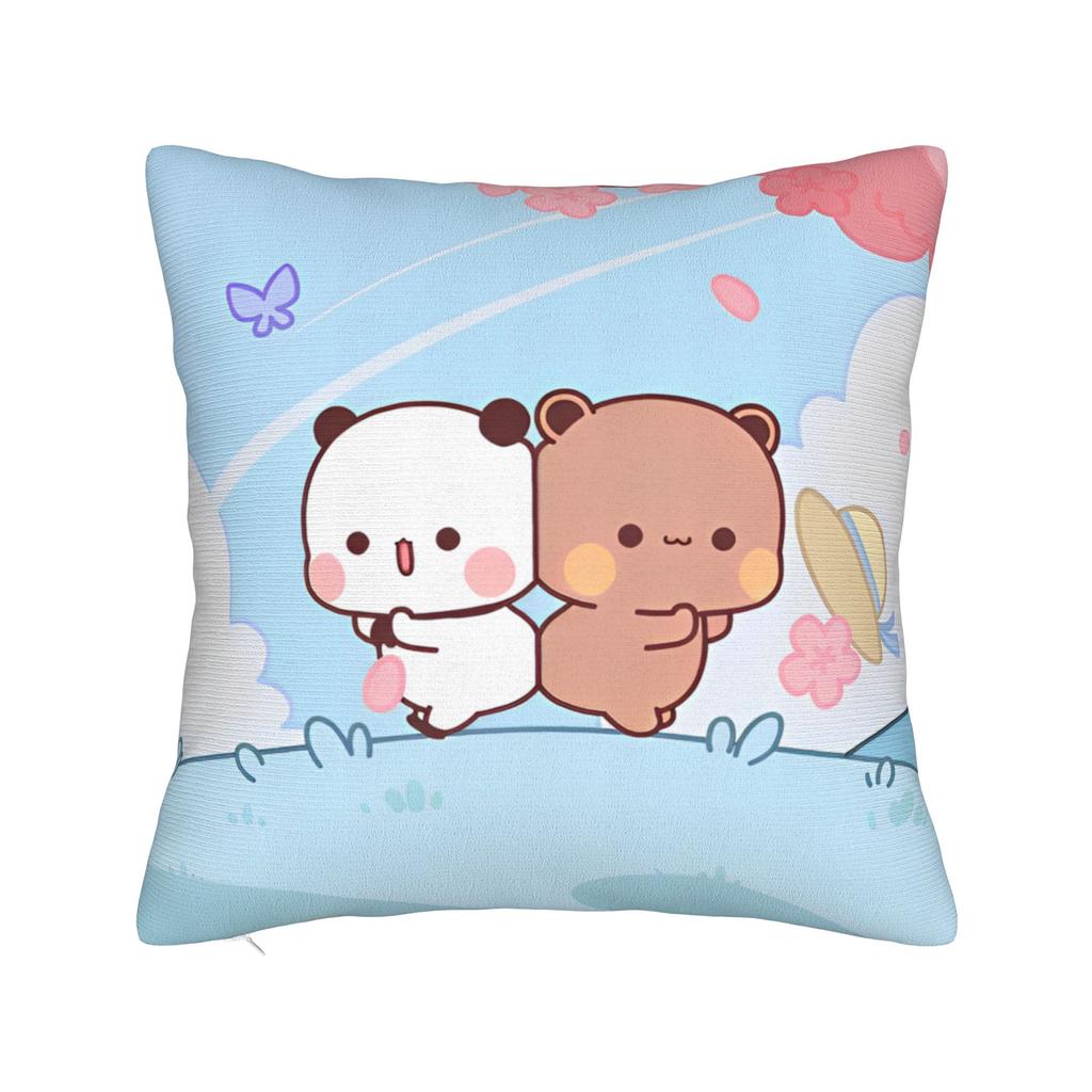 Bubu Dudu Watching The Moon Square Pillow Cases Cushion Cover Awesome Zipper Decorative Pillowcase for Bed 4040cm