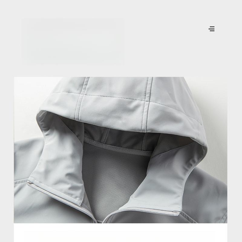 Outdoor Sports Soft Shell Hooded Jacket by Bird Home, Three-Proof Men and Women New Casual Windproof and Waterproof Jacket