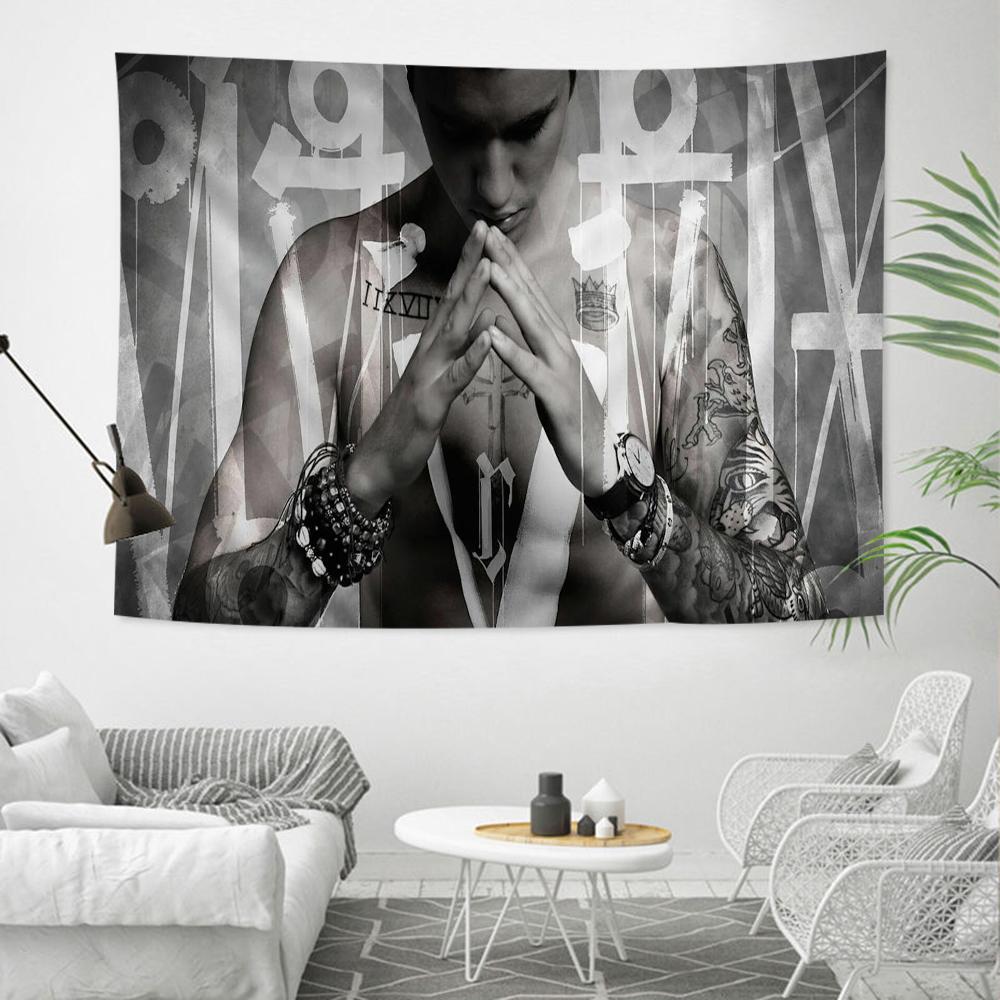 JJustinBieberEs DIY Wall Tapestry Art Science Fiction Room Home Decor Wall Art Decor
