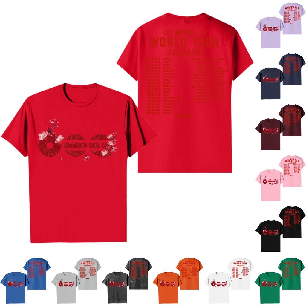 Unisex Adult and Kids Casual Letter Print Short Sleeve T-Shirt for Everyday Wear