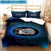 3pcs Fc Crest Design Printed Bedding Set Duvet Cover Closure Includes 1 Duvet Cover & 2 Pillowcases Bedding Sets Home Decor Gifts