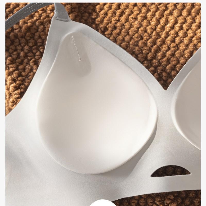 Original South East Asia Seamless Underwear Women's Small Breasts Gather Jelly Glue Comfortable Rimless Bra