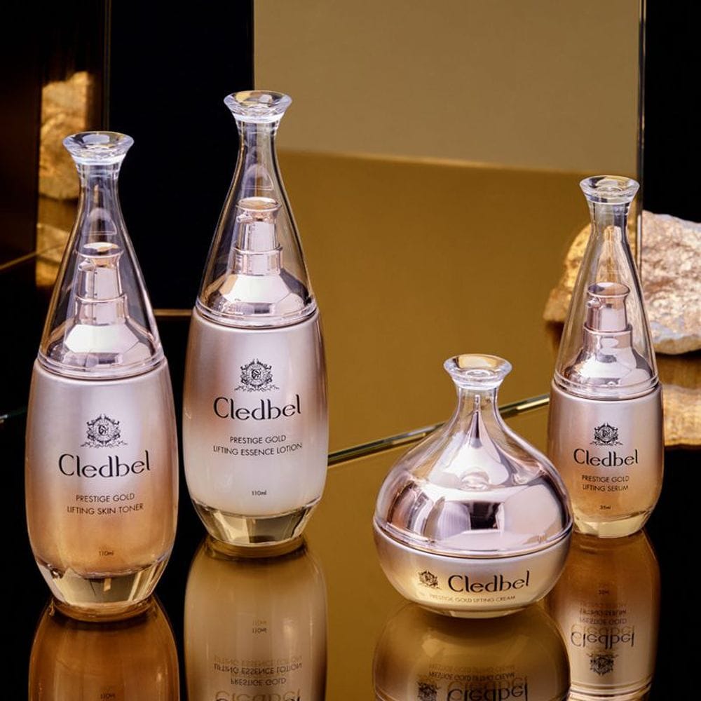 CLEDBEL Prestige Gold Lifting Basic 4-Piece Set 110ml+100ml+35ml+60ml+Shopping Bag