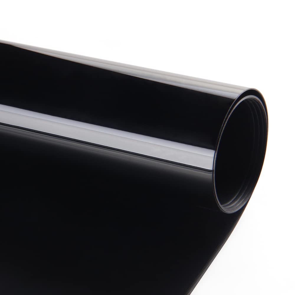 Sunice Car Piano Black Glossy Film with Scratch Resistance and Air Vent 152cm x 30cm Wrap, Grooves,