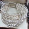 36cm Natural Freshwater Pearl Beads Strand 4-10mm Rice Pearls for Handmade Jewelry Making DIY Necklaces Bracelets Earrings Accessories, Luxury Gifts