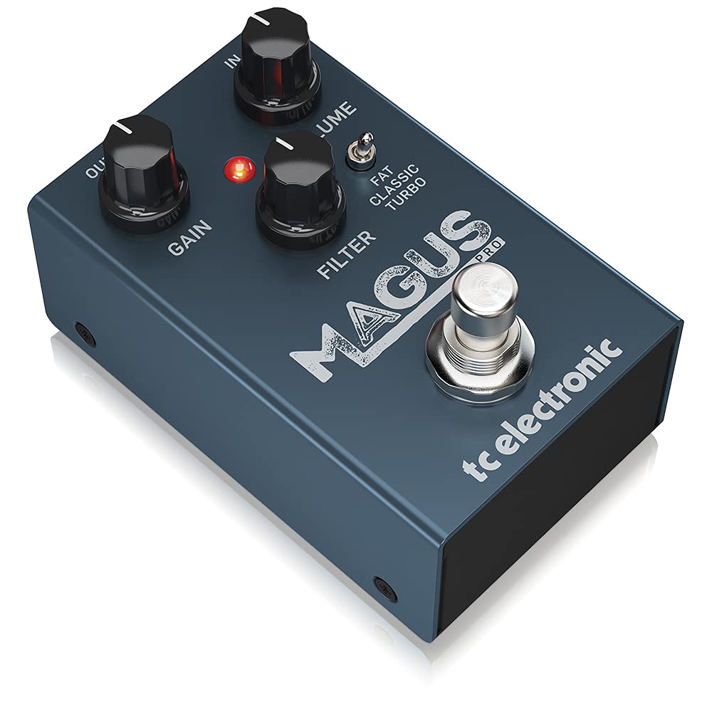 Tc electronic MAGUS PRO Grau Analoges Verzerrerpedal mit Kompakt Wählbar und und True Bypass Röhrenähnlicher Klang, Design, "FAT," "CLASSIC," "TURBO"