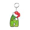 Santa 2D Flat Acrylic Christmas Tree Hanging Decoration Sports Car Decoration Flat Decoration Pendant