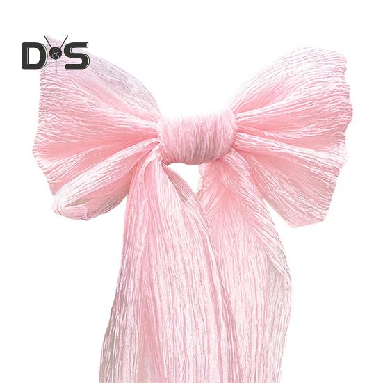 Large Pink Bow Decoration Giant Mesh Bow for Baby Shower Birthday Bachelorette Wedding Engagement Backdrop Room Decor