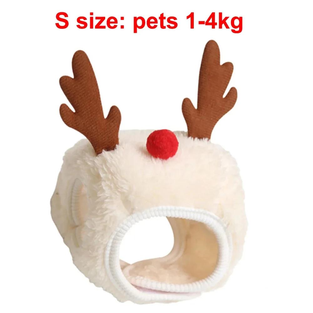 1Pcs Funny Dog Christmas Hat Pets Santa Bibs New Year Party Cosplay Costume Puppy Cap Cute Cats Bandana Clothes Accessories Gift