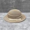 Hat Female Summer Travel Shopping Hepburn Wind Thin Straw Hat Sun Protection Sunshade Concave Shape Small Basin Hat Shows Small Face