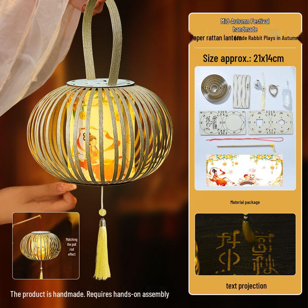 2025 Children s Mid-Autumn Festival Bamboo Lantern DIY Kit - Ancient Style