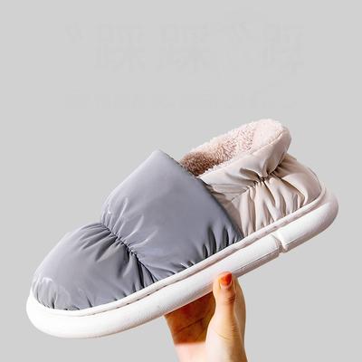 Fashion Crestar Damen Baumwollpantoffeln Damen Mädchen Freizeit Lässige Baumwollpantoffeln Bequeme Warme Fellschuhe Slipper Hausschuhe